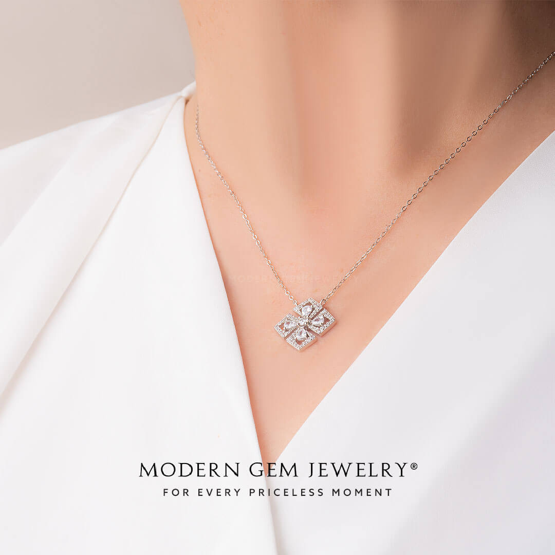 Diamond Chain in White Gold | Modern Gem Jewelry