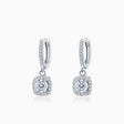 Diamond Halo Earrings in White Gold | Modern Gem Jewelry