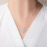 Costco Diamond Necklace in White Gold | Modern Gem Jewelry