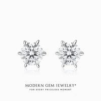 Screw Back Diamond Earrings Studs