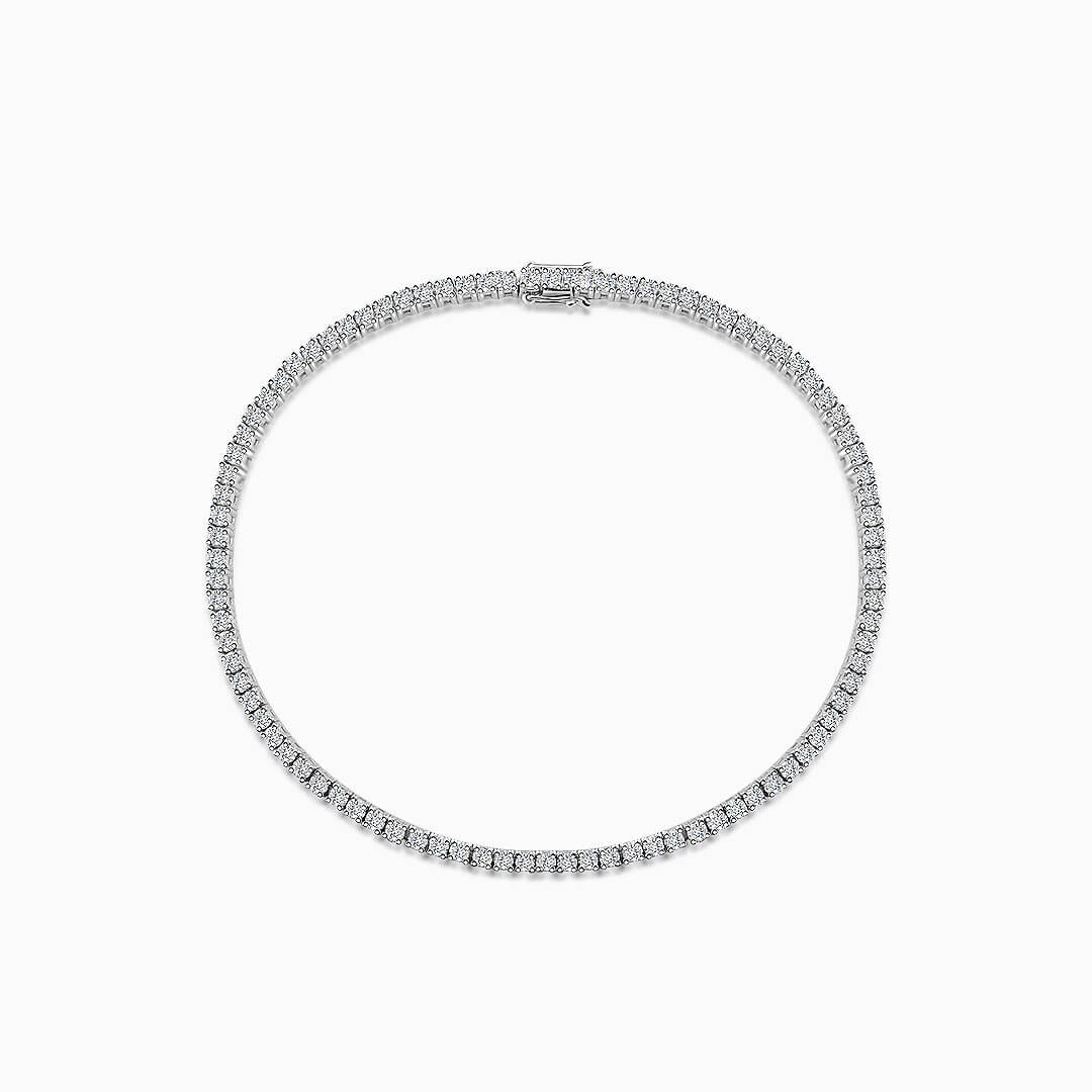 Elegant Tiffany Inspired Tennis Bracelet with Diamonds | Modern Gem Jewelry