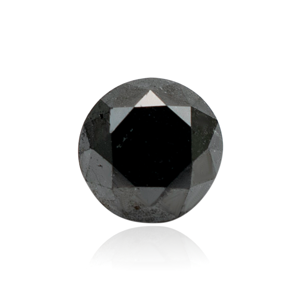 1.14 Carats | Natural Black Diamond Loose Gemstone Round Shape - Modern Gem Jewelry
