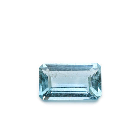 2.9 Carats Rich Blue Brazilian Natural Aquamarine Emerald Cut Loose Gemstone - Modern Gem Jewelry 