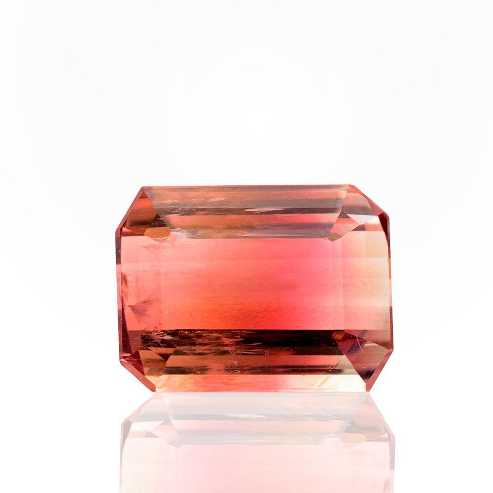 4.56 Carats Bi-Color Natural Tourmaline Gemstone | 11mm x 8mm - Modern Gem Jewelry 