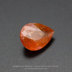 Fanta Garnet Gemstone Pear Cut - Modern Gem Jewelry