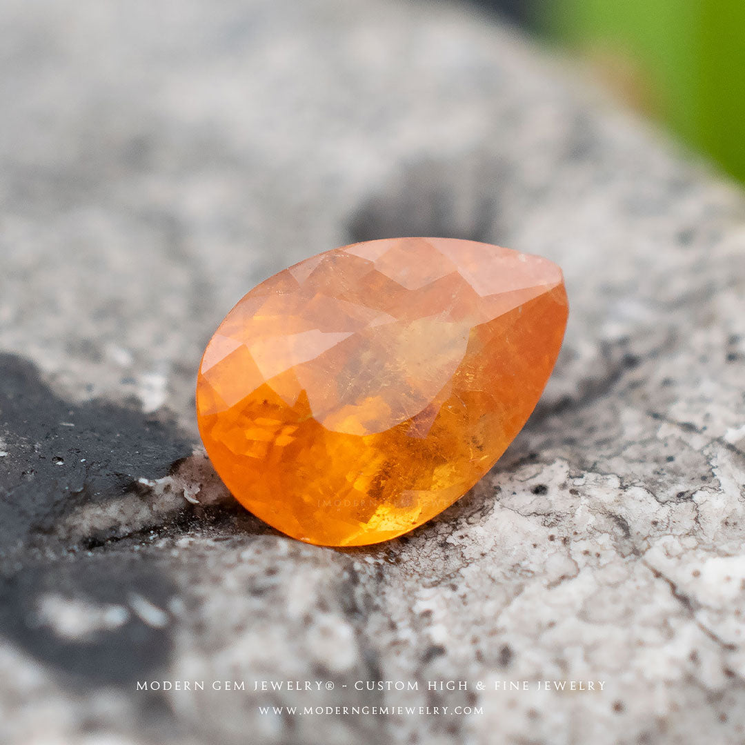 Fanta Garnet Natural Gemstone - Modern Gem Jewelry