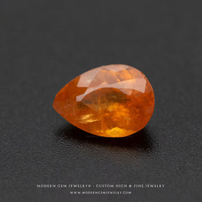 Fanta Natural Garnet Gemstone Pear Cut - Modern Gem Jewelry
