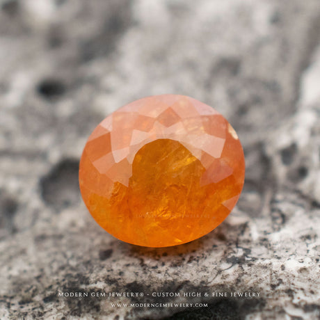 Fanta Natural Spessatite Garnet Oval - Modern Gem Jewelry