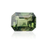 Green Sapphire Gemstone | Emerald Cut Green|  0.50 Carat Heated | Custom Jewelry | Modern Gem Jewelry