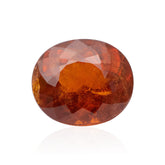 January Birthstone Oval Orange Garnet Gemstone - Modern Gem Jewelry