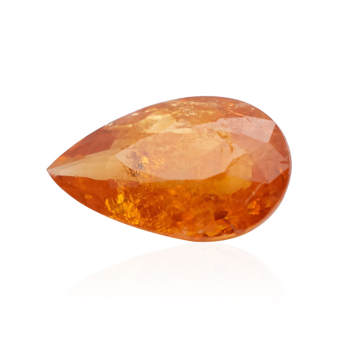 1.55 Carats Pear Shape Spessartite Garnet Gemstone