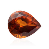 January Birthstone Pear Orange Garnet Gemstone - Modern Gem Jewelry