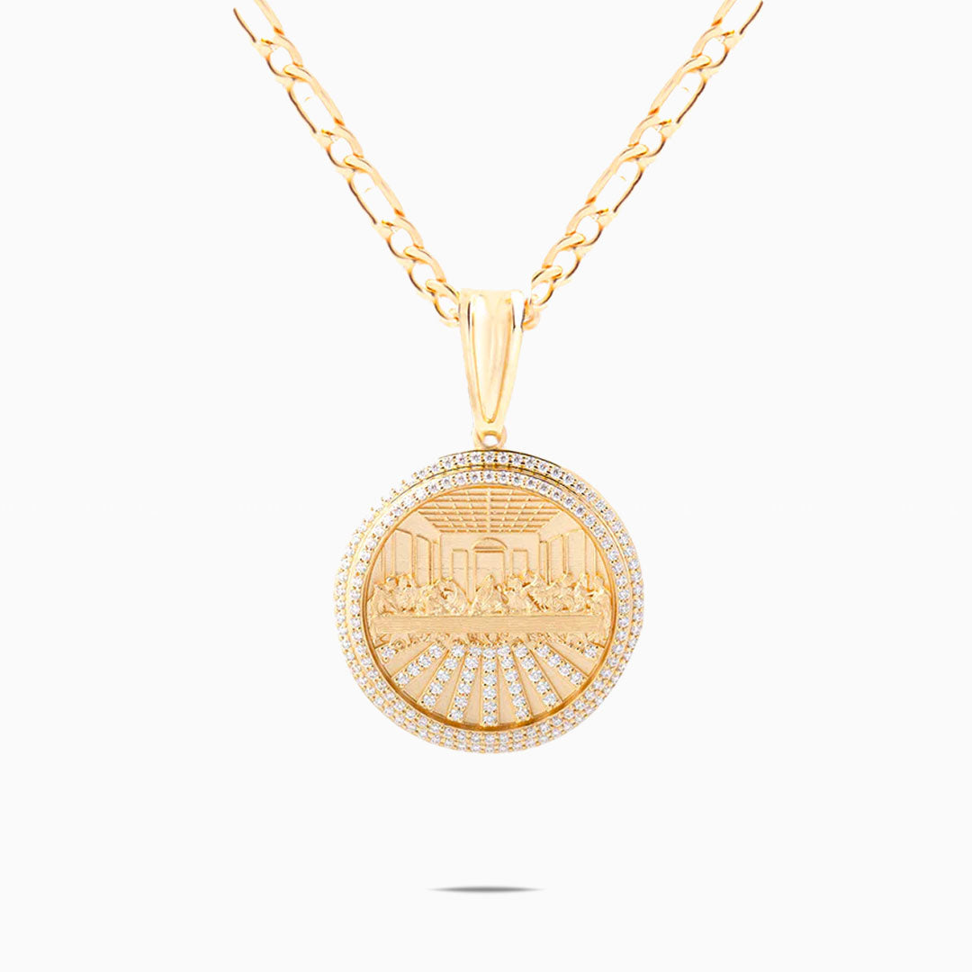 Last Supper Pendant in 14K Gold | Saratti