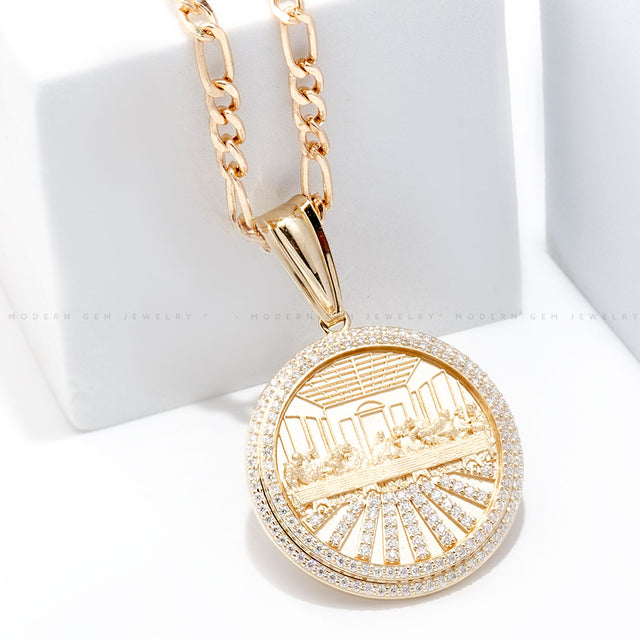 Last Supper Pendant in 14K Gold | Saratti