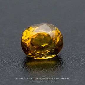 Mali Garnet Yellow Oval Cut Natural Gem - Modern Gem Jewelry