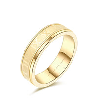 Meridian Roman Wedding Band