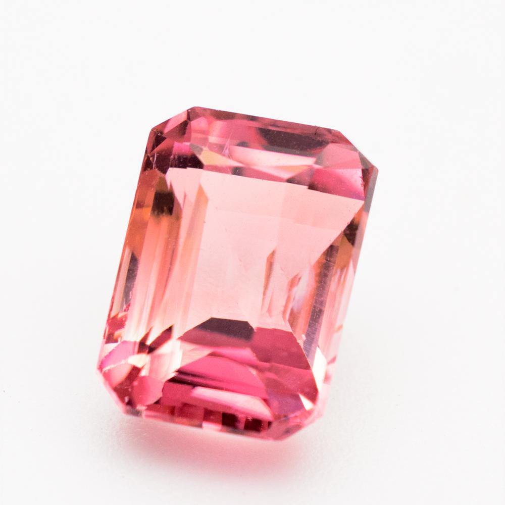 4.41 Carats Bi Color Tourmaline Emerald Cut Gemstone | 11.2mm x 81mm - Modern Gem Jewelry 