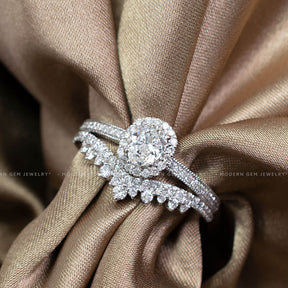 Oval Moissanite Engagement Rings| Custom Rings | Modern Gem Jewelry
