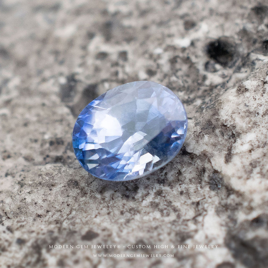 Natural Sapphire Gemstone | Oval Cut Blue | 0.995 Carat Heated | Custom Jewelry | Modern Gem Jewelry