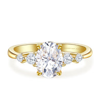 Chloe • Three Stone Oval Engagement Ring
