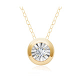 Diamond Circle Necklace in 18K Gold | Custom Necklaces | Modern Gem Jewelry