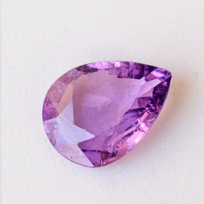 Natural Sapphire Gemstone | Pear Cut Fancy Pink | 0.98 Carat Heated | Custom Jewelry | Modern Gem Jewelry