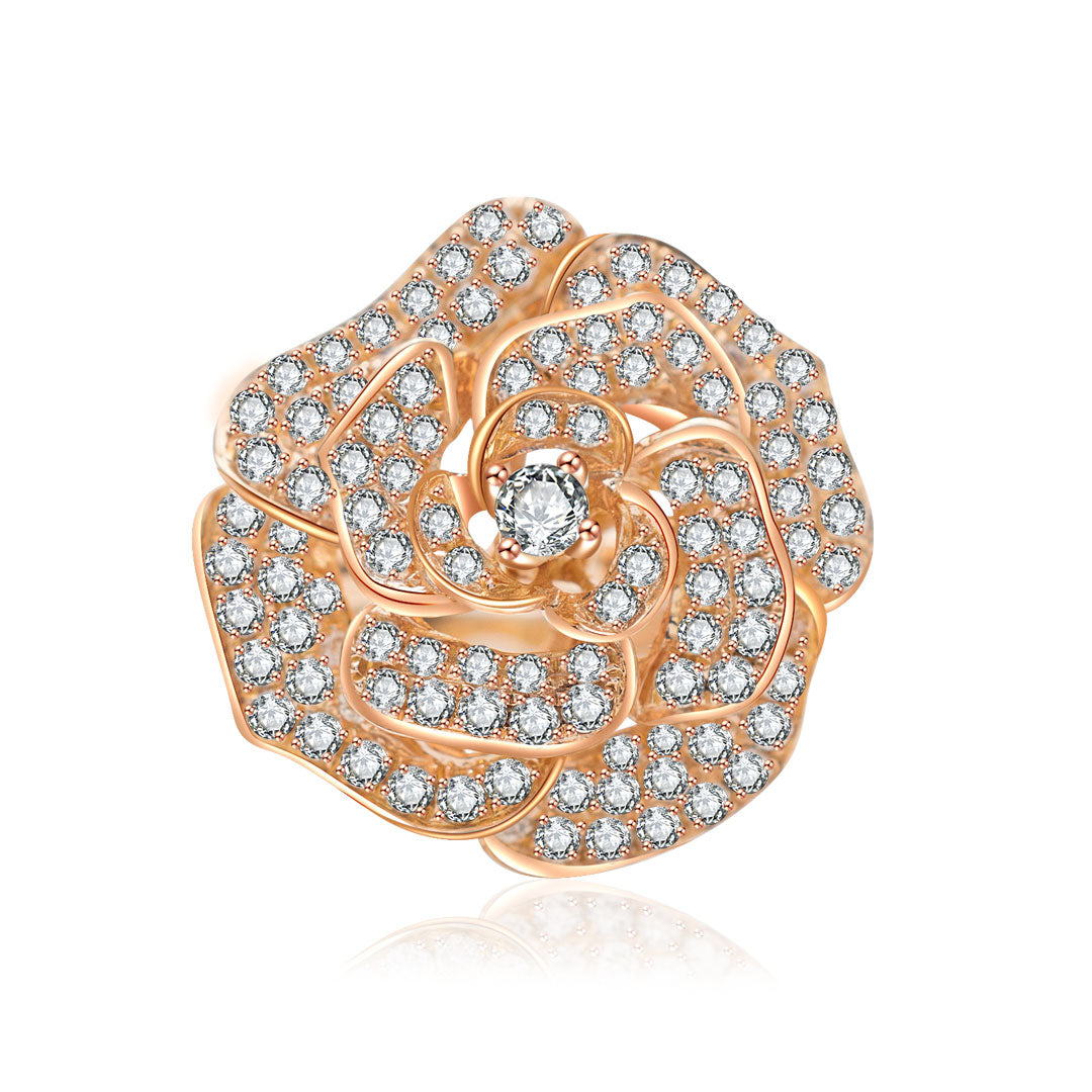 Art Deco Wedding Band & Natural Diamonds Cocktail Ring | Custom Rings| Modern Gem Jewelry