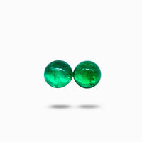 Oval Emerald Gemstone Pair Gemstones | 0.8 carats