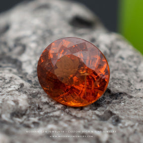 Oval Orange Natural Spesatite Gemstone - Modern Gem Jewelry