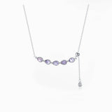 Wisteria Teardrop Tanzanite Necklace