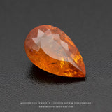 Pear Spessatite Garnet Gemstone Fanta - Modern Gem Jewelry