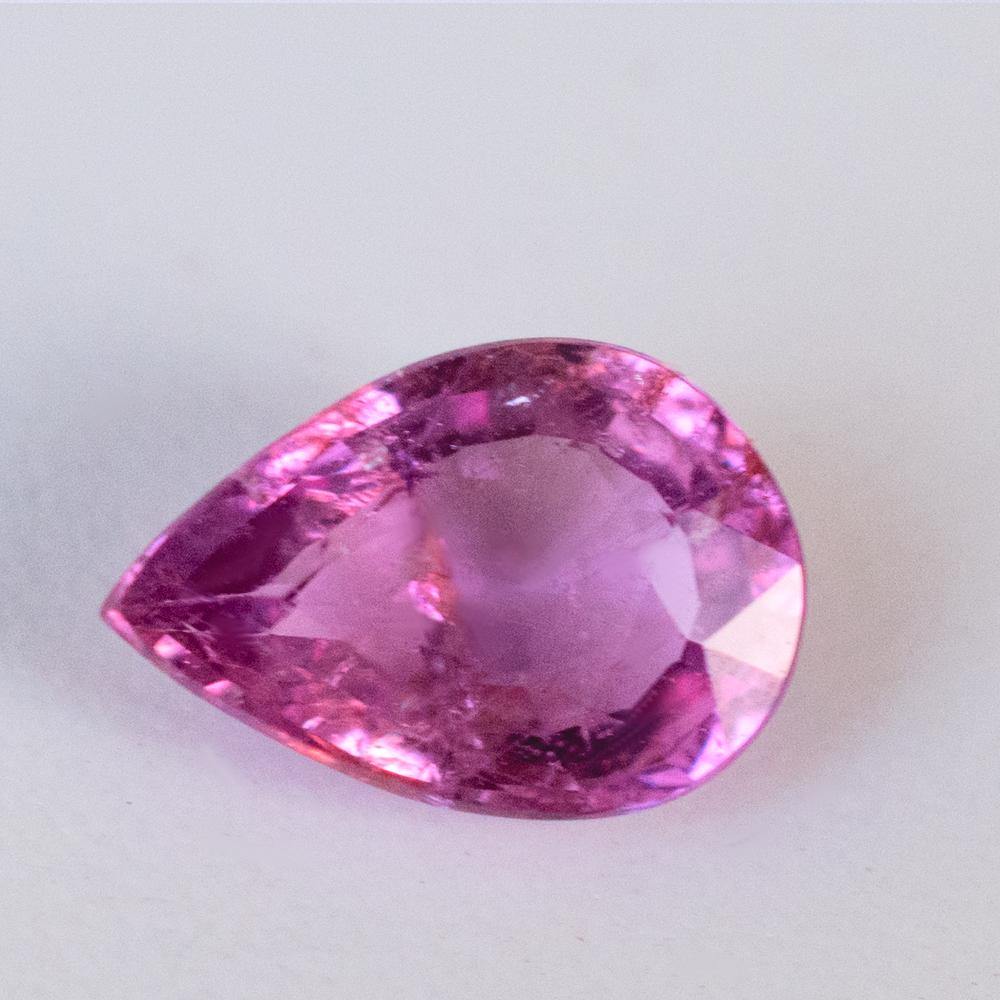 Natural Sapphire Gemstone | Pear Cut Fancy Pink | 0.96 Carat Heated | Custom Jewelry | Modern Gem Jewelry