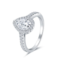Georgia •  1 Carat Pear Shaped Diamond Ring In 18K White Gold