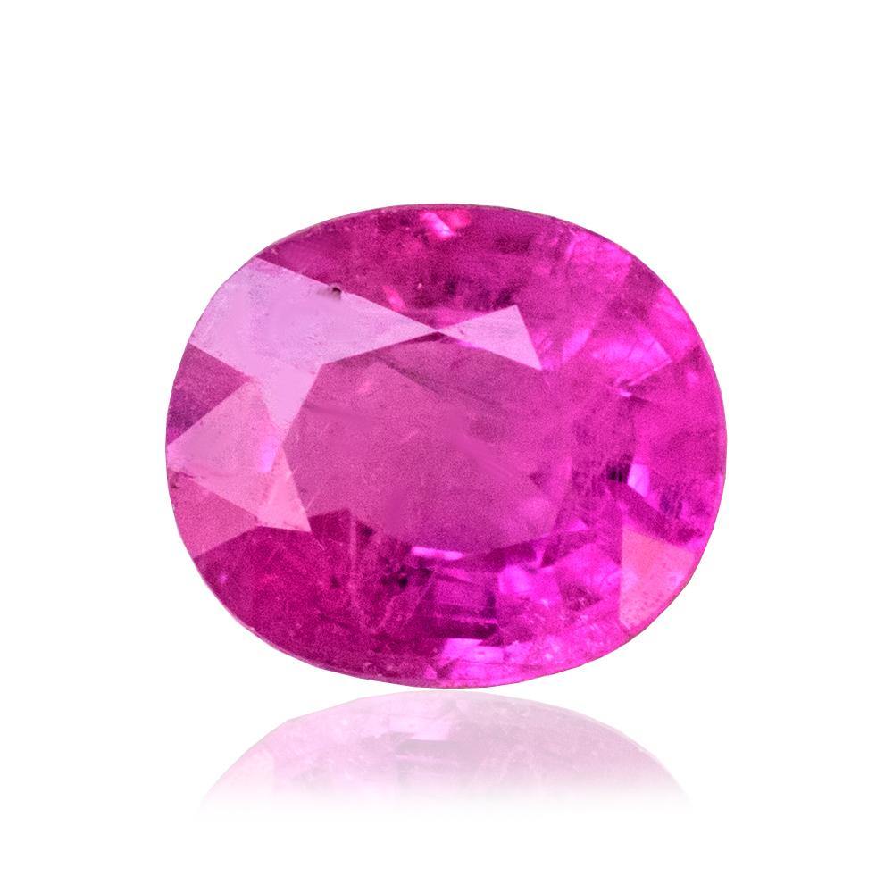 Natural Sapphire Gemstone | Oval Cut Fancy Pink | 0.64 Carat Heated