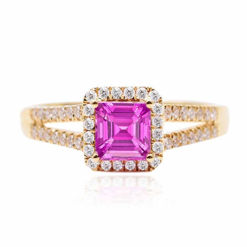 Brilliant Purple Sapphire Yellow Gold Ring -  Saratti’s 2023 Selection of Women's Sapphire Rings - Elevate Your Elegance – Saratti