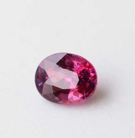 Ruby Gemstone | Oval Cut Purplish Red | Unheated 0.67 carats | Custom Jewelry | Modern Gem Jewelry