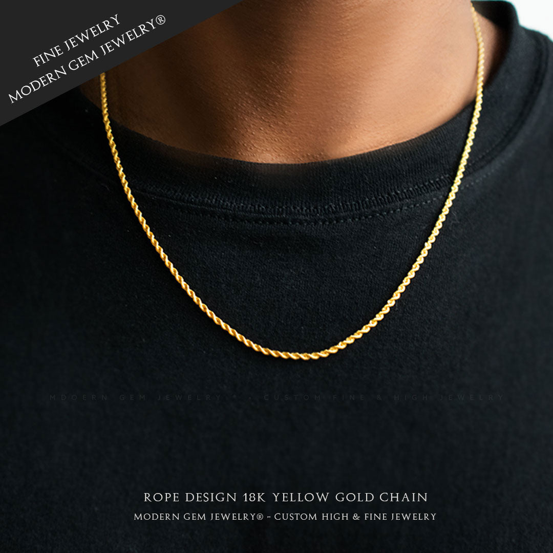 Chain Necklace in Yellow Gold | Saratti