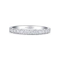 Infinity Diamond Wedding Band White Gold
