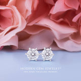 0.5 ct. diamond solitaire prong set earrings 