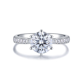 1 2 Carat Diamond Ring Classic Six Prong White Gold| Custom rings | Modern Gem Jewelry