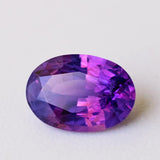 Natural Sapphire Gemstone | Oval Cut Purplish Pink | 0.9 Carat Heated | Custom jewelry | Modern Gem Jewelry