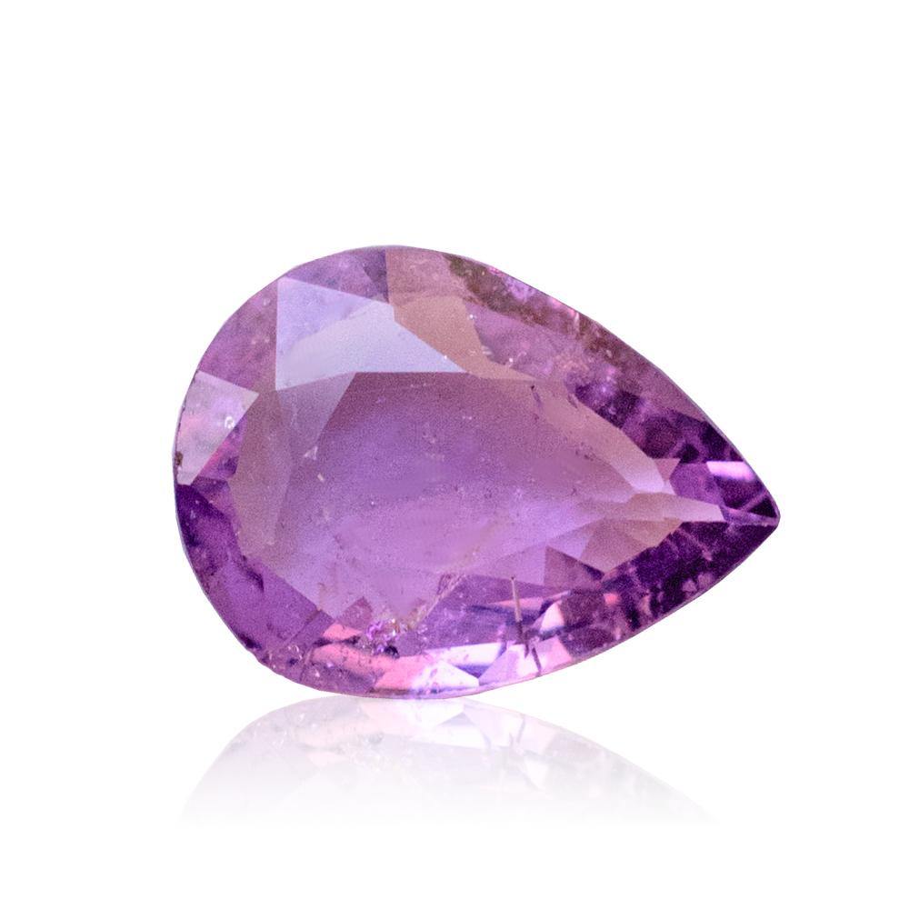 Natural Sapphire Gemstone | Pear Cut Fancy Pink | 0.98 Carat Heated | Custom Jewelry | Modern Gem Jewelry