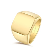 Gold Ring For Men in 18K Yellow Gold | Modern Gem Jewelry