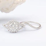 Brilliant Round Lab-Grown Natural Diamond Bridal Set 