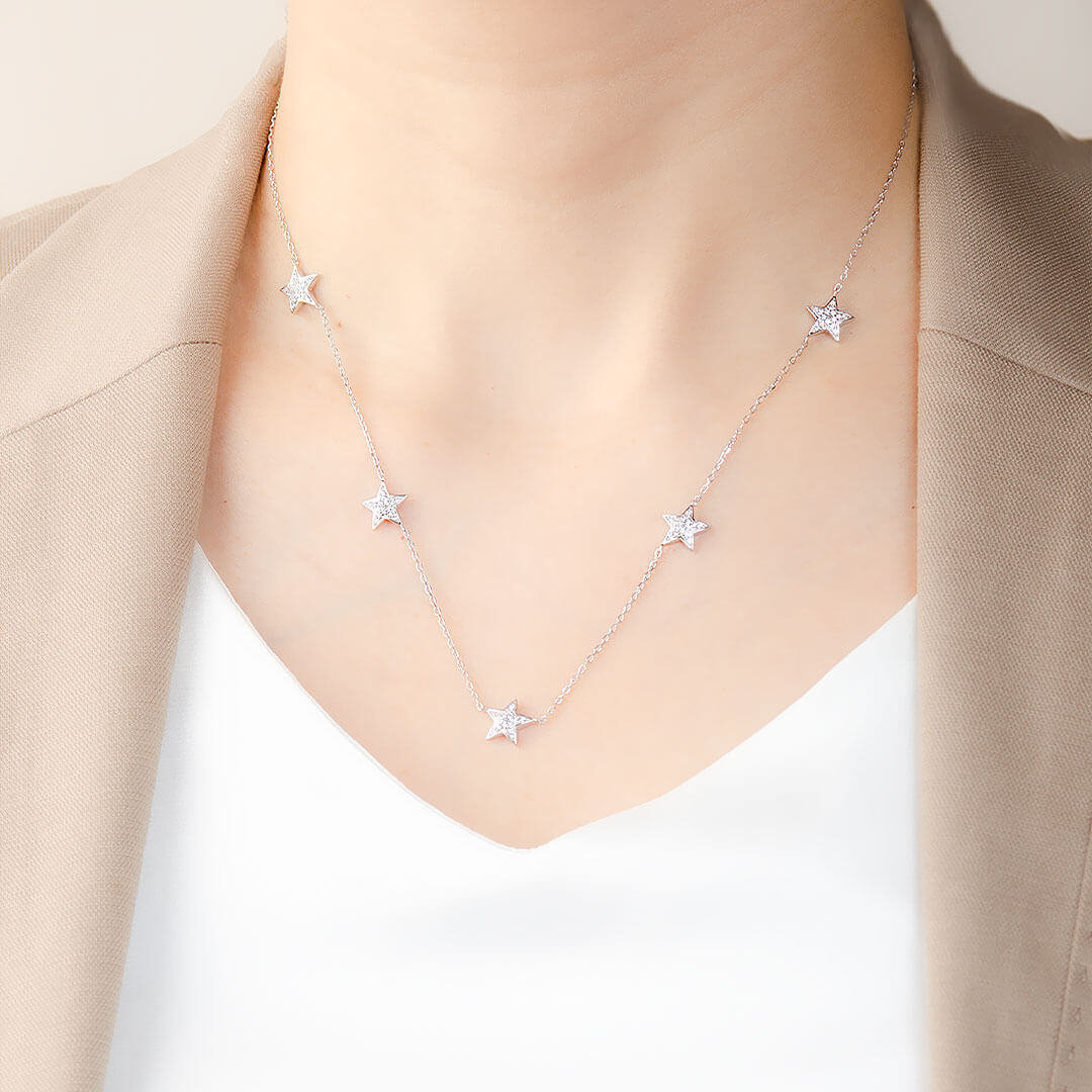 Stars Diamond Necklace for Women| Saratti