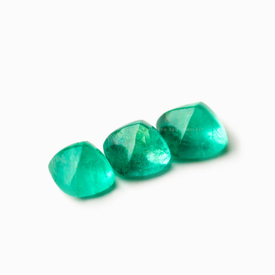 Sugarload Green Emerald Gemstones (3pcs) 1.32 carats
