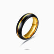 Two Tone Mens Wedding Band Comfort Fit Band | Custom Rings| Modern Gem Jewelry