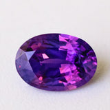 Natural Sapphire Gemstone | Oval Cut Purplish Pink | 0.9 Carat Heated | Custom jewelry | Modern Gem Jewelry