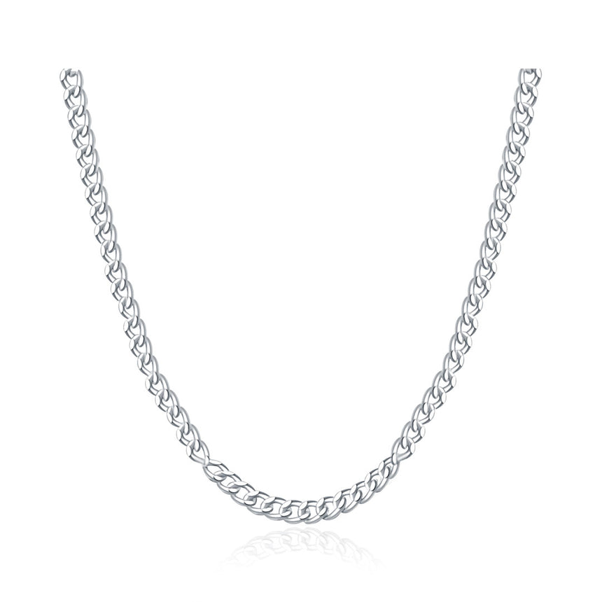 Curb Chain Necklace in 18K Gold for Men| Saratti