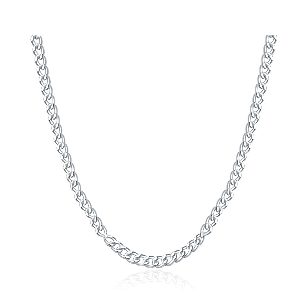 Curb Chain Necklace in 18K Gold for Men| Saratti